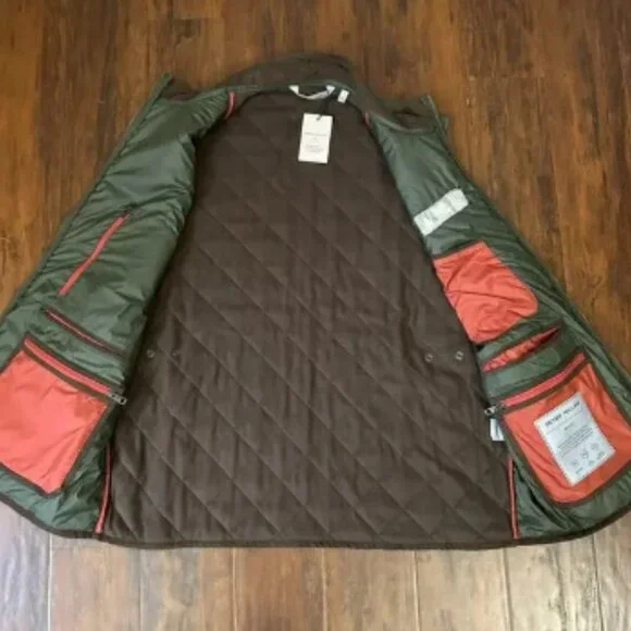 PETER MILLAR Essex Quilted Vest Olive Green Full Zip Jacket Company NWT - Picture 6 of 12